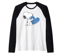 Peanuts Snoopy Woodstock Valentines Love Life Hugs Classic Raglan Baseball Tee