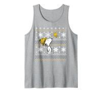 Peanuts Snoopy Woodstock Xmas Christmas Fun Classic Pattern Tank Top