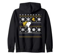 Peanuts Snoopy Woodstock Xmas Christmas Fun Classic Pattern Zip Hoodie