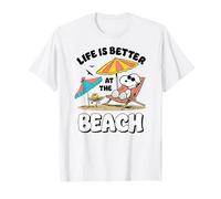 Peanuts Snoopy Woostock Life is Better on the Beach T-Shirt