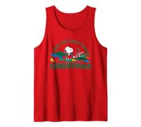 Peanuts Snoopy Xmas Night Before Christmas Beagle Retro Art Tank Top