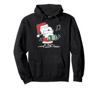 Peanuts Snoopy Xmas Santa Music Treats Classic 80s Gifts Pullover Hoodie