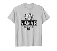 Peanuts - Sports Collegiate T-Shirt, Men, Silver Grey, XX-Large