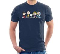Peanuts The Gang Sit Down Men's T-Shirt Navy Blue