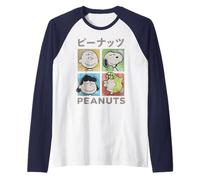Peanuts Tokyo Snoopy Charlie Brown Manga Retro 90s Art Pop Raglan Baseball Tee