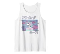 Peanuts Tokyo Snoopy Flying Ace Cute Fun Vintage 90s Manga Tank Top