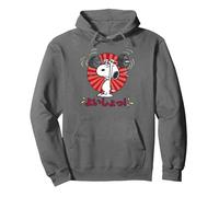 Peanuts Tokyo Snoopy Workout Japan Comic Retro 90s Gym Manga Pullover Hoodie, Adult Unisex, Asphalt Grey, Medium