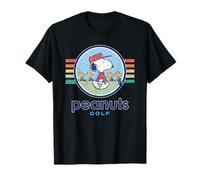 Peanuts Vintage Summer Snoopy Woodstock Golf Retro Swing T-Shirt