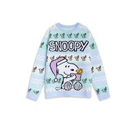 Peanuts Women's Adult Christmas Jumper (Blue) in Blue | Size: XL Peanuts Blue XL