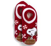 Peanuts womens Snoopy Holiday Single Cuffer Slipper Socks