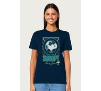 Peanuts Women's Snoopy Sunglasses Joe Cool Relaxed Fit T-Shirt in Navy | Size: Large Peanuts Navy L