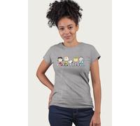 Peanuts Women's Snoopy & The Gang Sit Down T-Shirt in Mid Grey | Size: Small Peanuts Mid Grey S