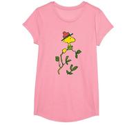 Peanuts - Woodstock Branch T-Shirt, Girls, Pink, Large