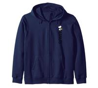 Peanuts - Woodstock Snoopy Vertical Logo Zip Hoodie