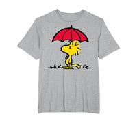 Peanuts - Woodstock Umbrella Oversized T-Shirt, Men's Big and Tall, Heather Grey, 2X Tall