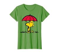 Peanuts - Woodstock Umbrella Oversized T-Shirt, Women, Grass Green, Medium