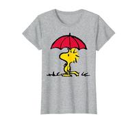 Peanuts - Woodstock Umbrella Oversized T-Shirt, Women, Heather Grey, Medium
