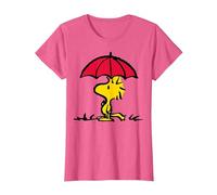 Peanuts - Woodstock Umbrella Oversized T-Shirt, Women, Pink Heather, X-Large