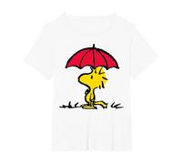 Peanuts - Woodstock Umbrella Oversized T-Shirt, Women's Plus, White, 5X