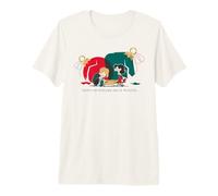Peanuts Xmas Sally Schroeder Mistletoe Kiss Christmas Piano Premium T-Shirt
