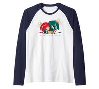Peanuts Xmas Sally Schroeder Mistletoe Kiss Christmas Piano Raglan Baseball Tee