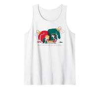 Peanuts Xmas Sally Schroeder Mistletoe Kiss Christmas Piano Tank Top