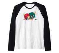 Peanuts Xmas Sally Schroeder Mistletoe Kiss Piano Christmas Raglan Baseball Tee