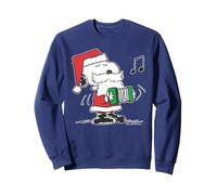 Peanuts Xmas Santa Snoopy Music Party 80s Retro Vibes Gifts Sweatshirt