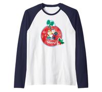 Peanuts Xmas Snoopy Charlie Sally Eat Drink Friends Merry Raglan Baseball Tee