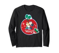 Peanuts Xmas Snoopy Charlie Sally Eat Drink Merry Friends Long Sleeve T-Shirt