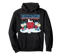 Peanuts Xmas Snoopy Charlie Sally Lucy Holiday Fun Dog House Pullover Hoodie