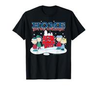 Peanuts Xmas Snoopy Charlie Sally Lucy Holiday Fun Dog House T-Shirt