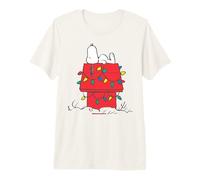 Peanuts Xmas Snoopy Merry Beagle Fun Dog House Light Classic Premium T-Shirt
