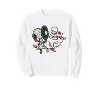 Peanuts Xmas Snoopy Retro Lights Vintage Christmas Grumpy Sweatshirt