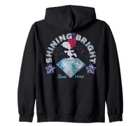 Peanuts Xmas Snoopy Shining Bright 1950 Classic 90s Sparkle Zip Hoodie