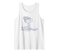 Peanuts Xmas Snoopy Skiing Sports Champion Retro Vintage 90s Tank Top