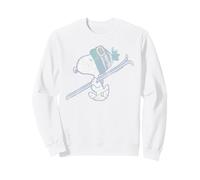 Peanuts Xmas Snoopy Skiing Sports Winter Retro Vintage 90s Sweatshirt