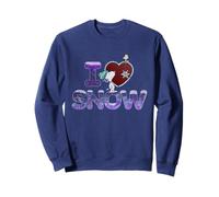 Peanuts Xmas Snoopy Woodstock I Love Snow Holiday Classic Sweatshirt