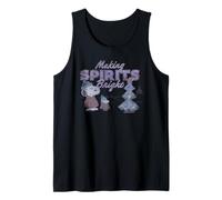 Peanuts Xmas Snoopy Woodstock Making Spirits Bright Vintage Tank Top