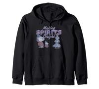 Peanuts Xmas Snoopy Woodstock Making Spirits Bright Vintage Zip Hoodie