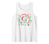 Peanuts Xmas Snoopy Woodstock Peppermint Fun Sprinkle Gifts Tank Top