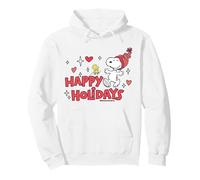 Peanuts Xmas Snoopy Woodstock Santa Hat Happy Vintage Treats Pullover Hoodie