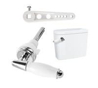 PEAPIN Ceramic Toilet Flush Handle, Traditional Victorian Style Toilet Handle Replacement, Handles Flush Lever for WC Tank