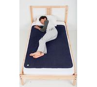 PeapodMats Bedwetting & Incontinence Waterproof Bed Mat - Reusable Underpad. Secure Placement & Breathable. Washable. Enviro Friendly 3x5 (Navy Blue) Mattress Protector & Pee Pad for Kids & Adults