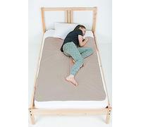 PeapodMats Bedwetting & Incontinence Waterproof Bed Mat - Reusable Underpad. Secure Placement & Breathable. Washable. Enviro Friendly 3x5 (Navy Blue) Mattress Protector & Pee Pad for Kids & Adults