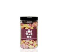 PEAR Drops 1.2kg Small Sweet Jar - A Personalised Gift Jar Filled with Your Favourite Retro Sweets! (Thank You)