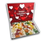 Pear Drops Happy Valentines Day Sweets Gift Box Hamper (RED VALENTINES FRONT)