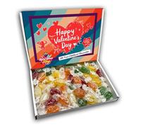 Pear Drops Happy Valentines Day Sweets Gift Box Hamper (RETRO VALENTINES FRONT)