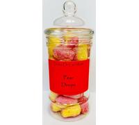 Pear Drops Sweets Gift Jar by Dolci Di Lechlade Classic British Retro Hard Boiled Traditional Sweet Shop Box Halloween Trick Treat Christmas Advent Stocking Filler Secret Santa