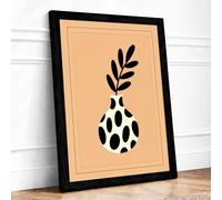 Pear Form Study Botanical Framed Wall Art Print A2 Black | Ready to Hang, Premium Gi Paper, Fade-Resistant Inks, Securely Packaged, UK Made